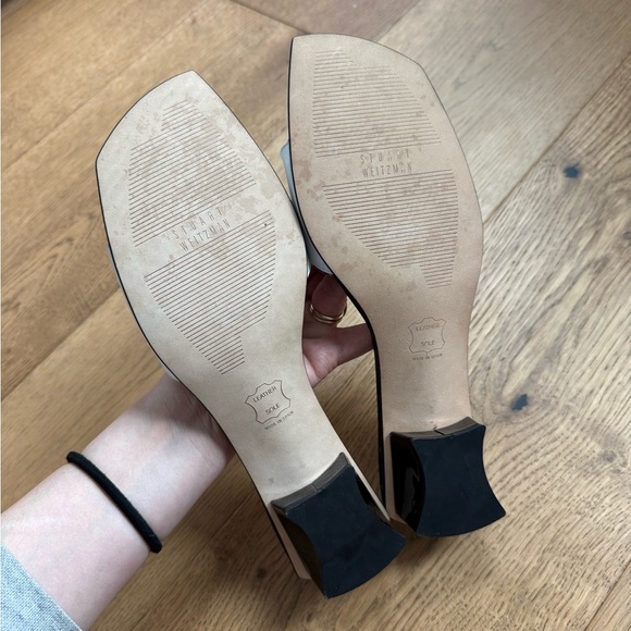 Stuart Weitzman Custom CRAZY 4SHUZ Slides - Ladies 9.5 - Black & White - NWOT - Picture 12 of 12